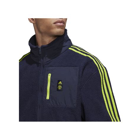 Adidas Manchester United Fleece Jacke Blau Blau