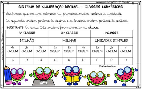 Ordens E Classe Dos Numeros 3 Ano Varias Classes Themeloader