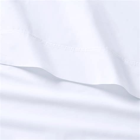 Better Homes And Gardens Cool And Crisp 4 Piece 300 Thread Count Arctic White Cotton Percale Sheet