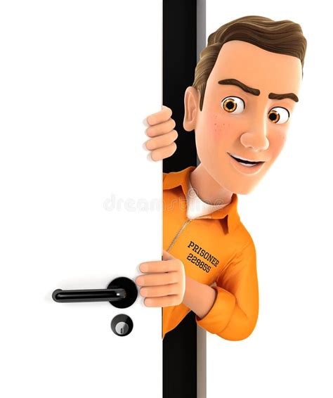 Behind Door Peeking Stock Illustrations 122 Behind Door Peeking Stock