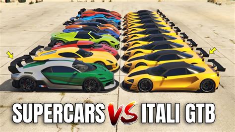 Gta Online Itali Gtb Vs Supercars Which Is Fastest Youtube