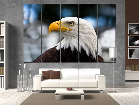 Bald Eagle Wall Art Eagle Wall Decor Eagle Poster Eagle Canvas Etsy