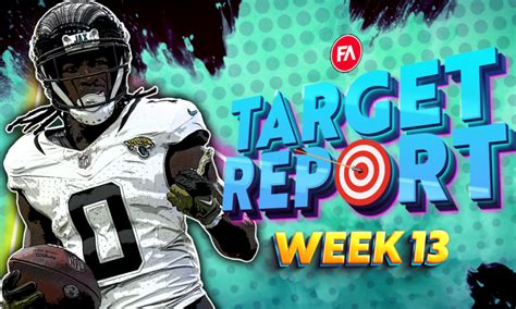 2023 Fantasy Football Week 13 Target Report Preview Wheels Up For