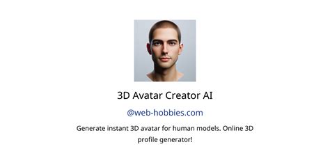 3D Avatar Creator AI GPTs features and functions, examples and prompts ...