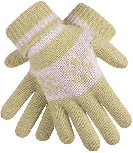 Womens Yellow Gloves Warm Knit Winter Gloves Winter Womens Fashion