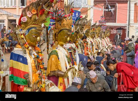 SAMYAK MAHADAN BUDDHIST FESTIVAL PATAN NEPAL Stock Photo - Alamy