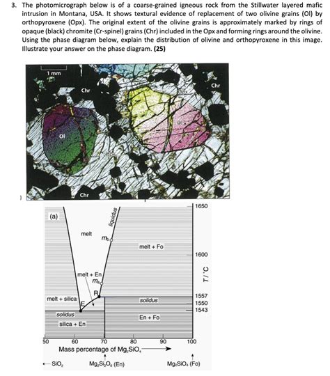 Solved The photomicrograph below is of a coarse-grained | Chegg.com