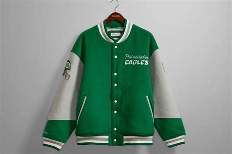 Kylie Kelce's Signed kelly green Eagles varsity jacket earns $100,000 ...