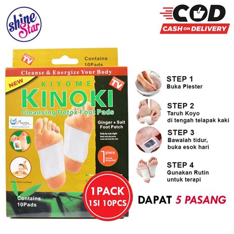 Jual Shine Star Koyo Kinoki Original Gold Detox Foot Pads Koyo Kaki