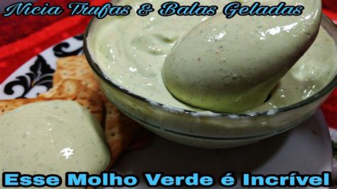 Molho Verde De Lanchonete Delicioso Molho Verde Molho Verde Para