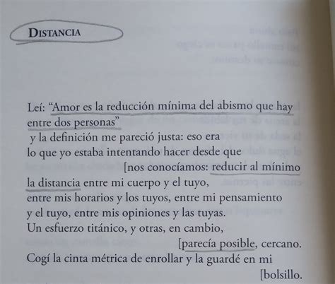 Camila Mermet On Twitter Principio Del Poema Distancia De Cristina