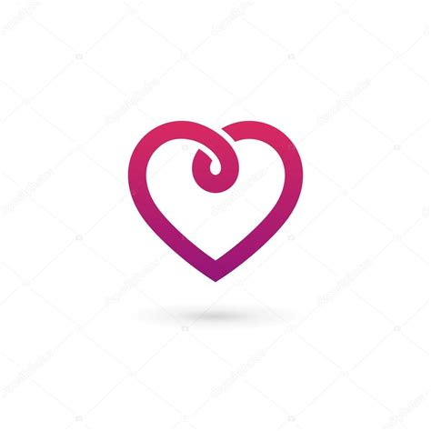 Heart symbol logo icon design template. May be used in medical, Stock Vector Image by ©arbuzu ...