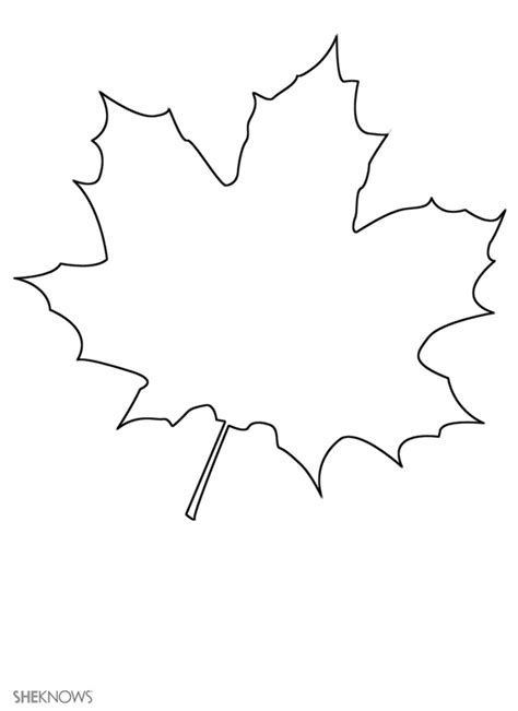 Maple Leaf Printable Pattern