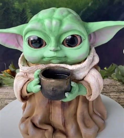 Baby Yoda Birthday Cake