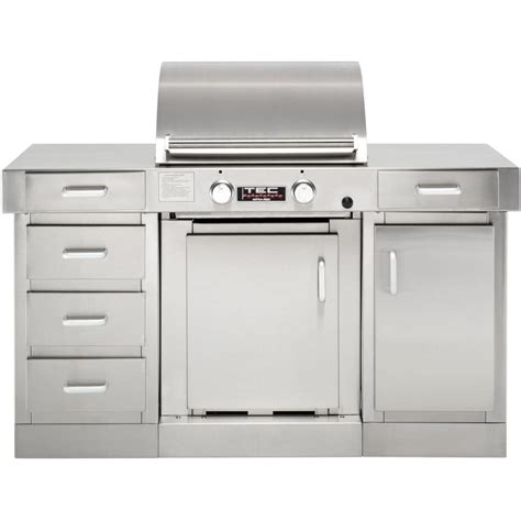 Tec Sterling G2000 Fr 26 Inch Freestanding Infrared Natural Gas Grill On Cabinet With Door