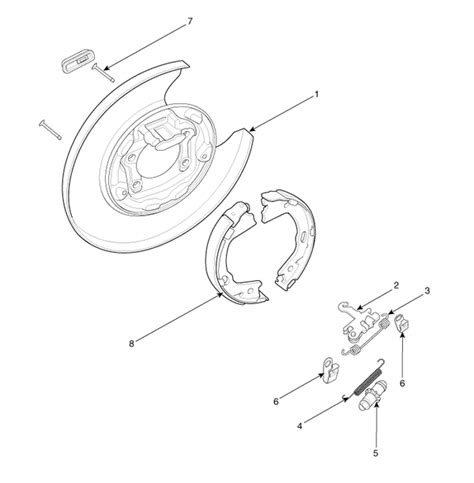 Kia Optima Components 2 Parking Brake Assembly Components And