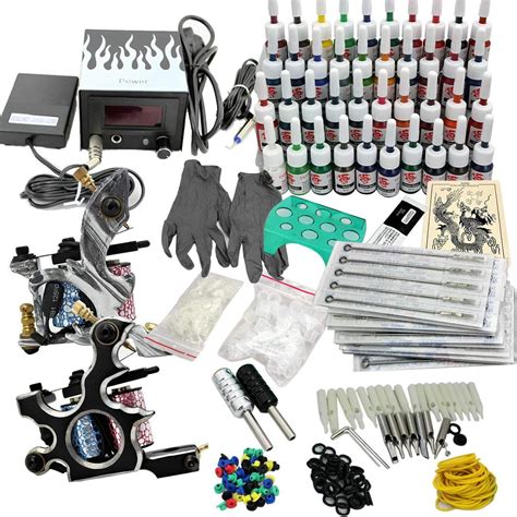 T Towierung Komplett Tattoo Kit M Tattoomaschine Farben Koffer