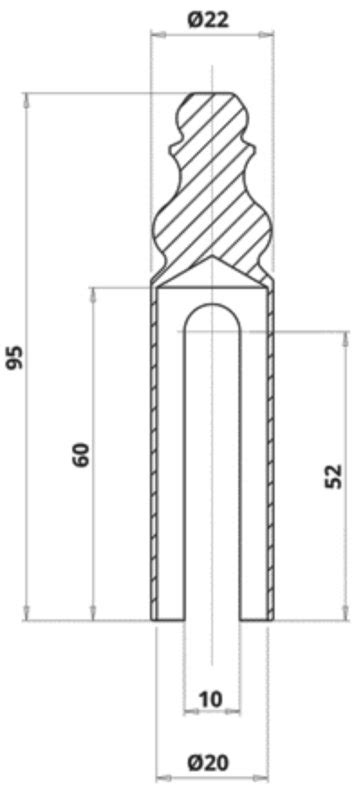 Cache métal tête déco pour fiche EXACTA BATIFER quincaillerie