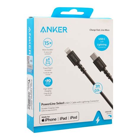 Purchase Anker Power Line Select USB C Cable With Lightning Connector