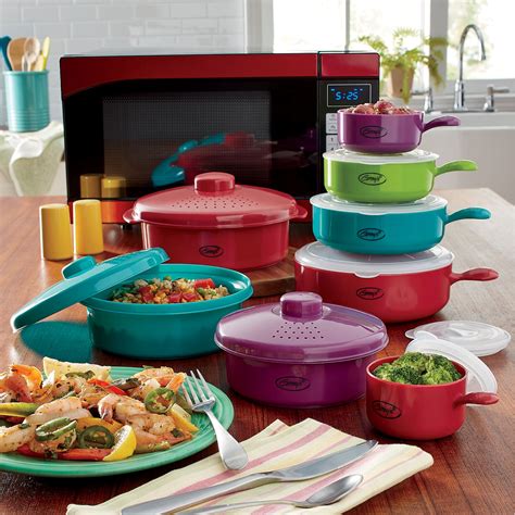 Ginnys 16 Piece Assorted Microwave Cookware Montgomery Ward