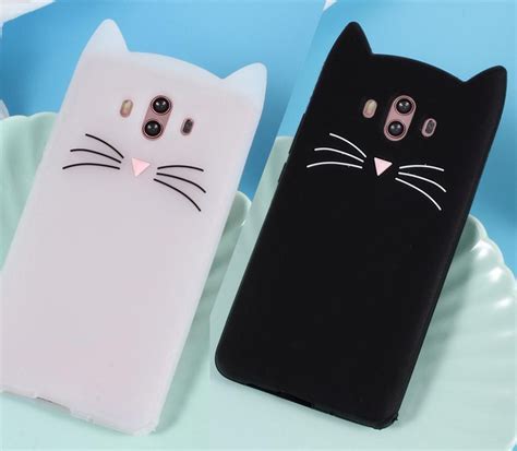 Capa Gato Silicone Para Huawei Mate Mate Lite Mate Pro