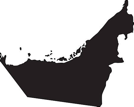 Maps Of United Arab Emirates Depicted In Vector Illustrations Vector