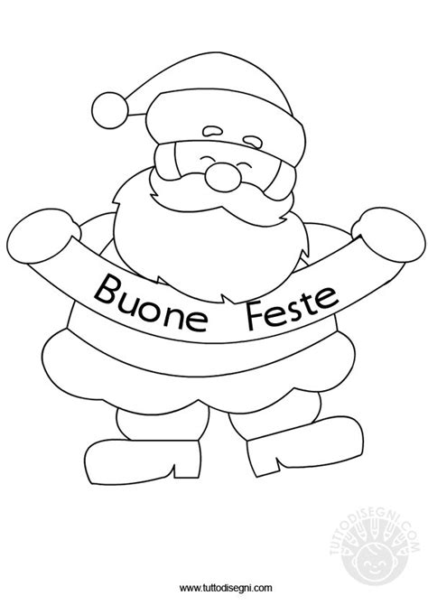 Disegni Di Natale Da Colorare Babbo Natale TuttoDisegni