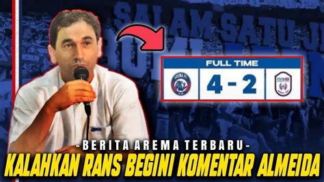 Pintar Bicarausai Kalahkan Rans Begini Komentar Eduardo Almeida