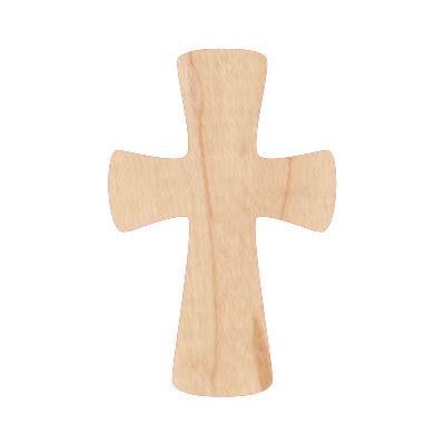 Wooden Cross 2 Cutout Wood Cross Craft Shape