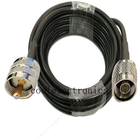 UHF PL259 Plug Male To N Male Plug 50 3 Coaxial Pigtail Cable Wifi