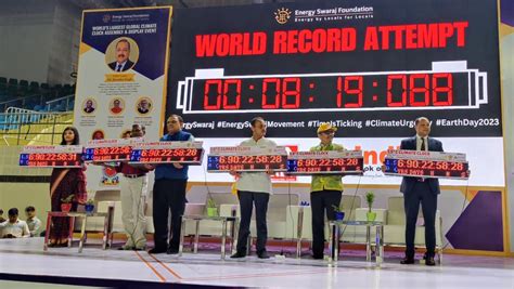 India Sets World Record With The Worlds Largest Global Climate Clock