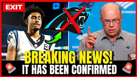 Urgent News Is He Out No One Expected This Carolina Panthers News