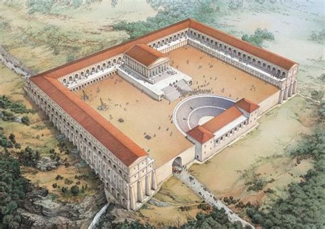 An Artist S Rendering Of The Great Palace In Ancient Rome With Roman