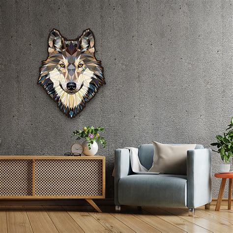 Ekologiczne Puzzle drewniane Wilk Above Average Wolf 465 elementów