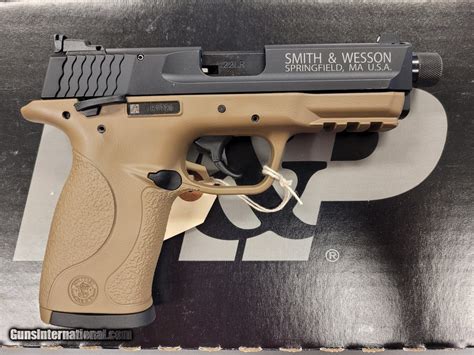 Smith And Wesson Mandp22 Compact Cerakote Fde Threaded Barrel