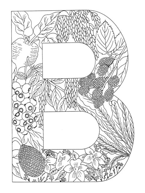 Cool Letter B Coloring Pages References - demianak.bond