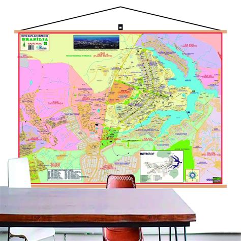 Mapa Bras Lia Banner Laminado Gigante X Cm Atual Shopee Brasil