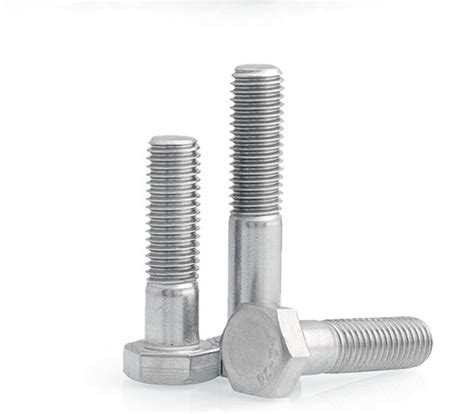 Stainless Steel A A Din Partial Half Thread Hex Bolt And Nut