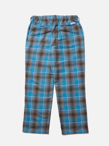 Cootie Ombre Nel Check Easy Pants Blue