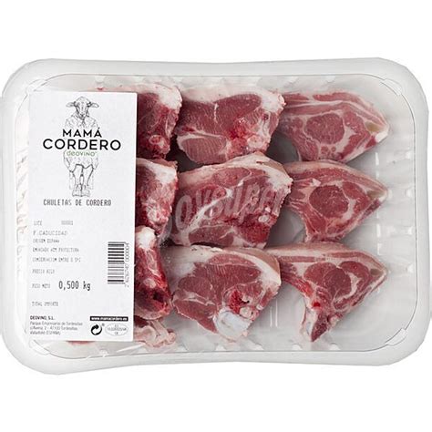 Deovino Mama Cordero Chuletas De Cordero Peso Aproximado Bandeja G