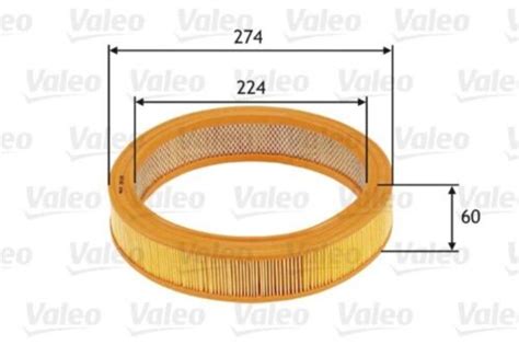 VALEO Luftfilter Motor Air Filter für Fahrzeuge mit Klimaautomatik