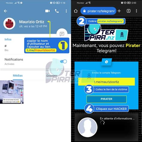 Piratage De Telegram Tape Par Tape