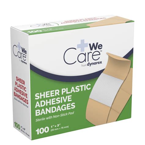 Dynarex Sheer Plastic Bandages Coast Biomedical Equipment