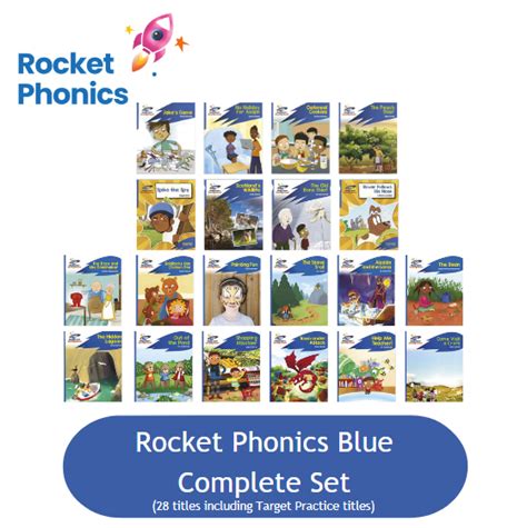 Rocket Phonics Blue Complete Set 28 Titles Lioncrest Education