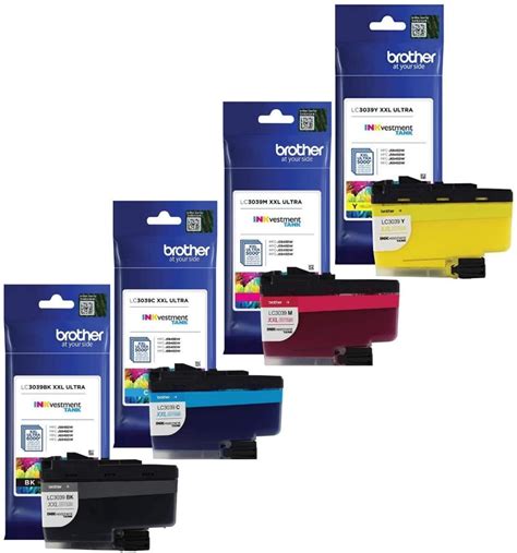 Brother LC3039 BK C M Y Ultra High Yield Ink 4 Pack Includes 1