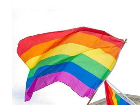 Colorful Rainbow Bunting Flags For Lgbtq Decoration 3x5ft 90x150cm Polyester Banner For Gay