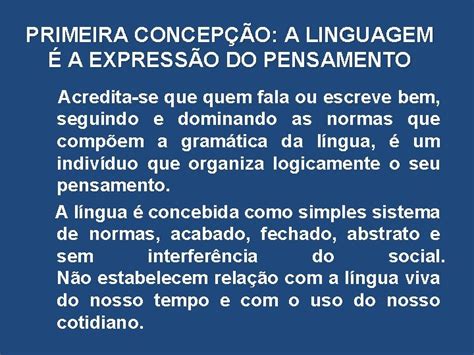 A Concepção Da Linguagem Como Um Processo De Constante - CONCEPO DE LINGUAGEM E O ENSINOAPRENDIZAGEM DE LNGUA