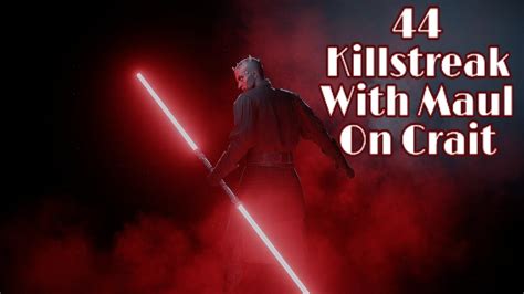 Maul Killstreak On Crait Star Wars Battlefront Youtube