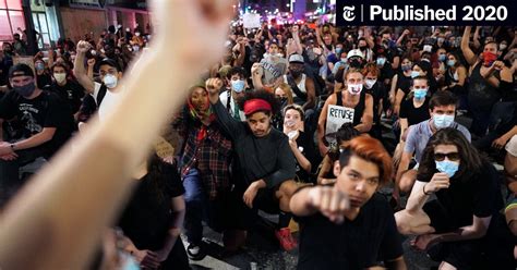 N.Y. Protesters Defy Curfew, but 10th Night of Marches Ends Peacefully ...