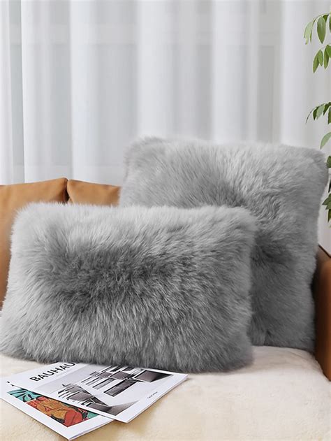 Fur Pillowcase Cushion Cover Decorative Long Hair Pillow Plush Case New